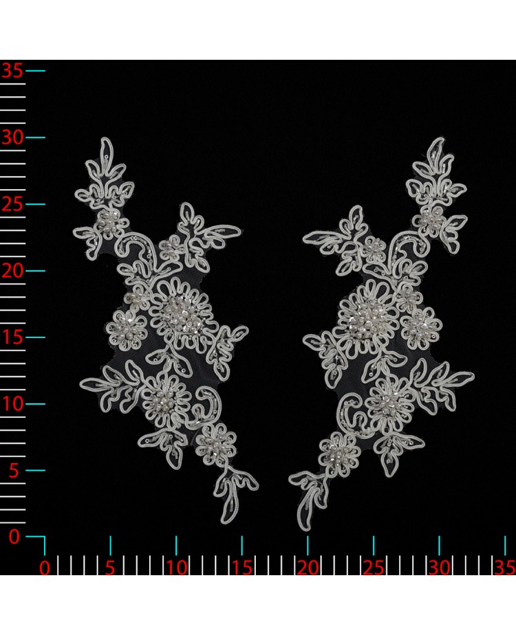 C2681 - ecru - Aplikacje