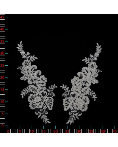 C2763 - ecru - Aplikacje