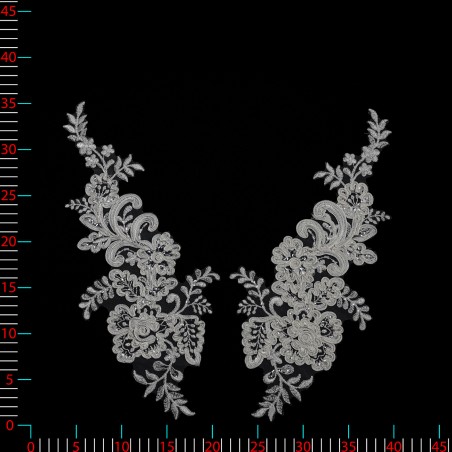 C2763 - ecru - Aplikacje