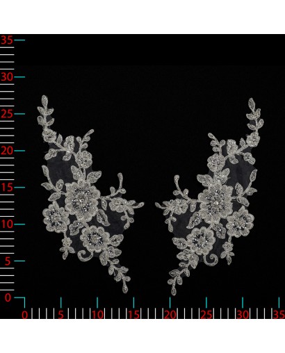 M8475 - ecru - Aplikacje