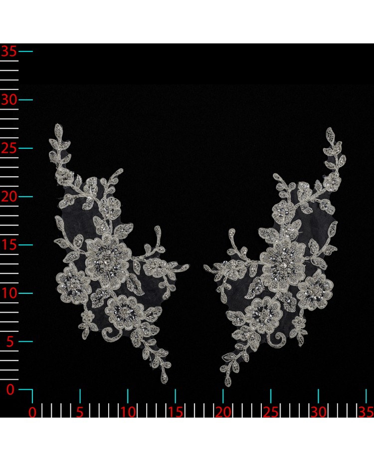 M8475 - ecru - Aplikacje