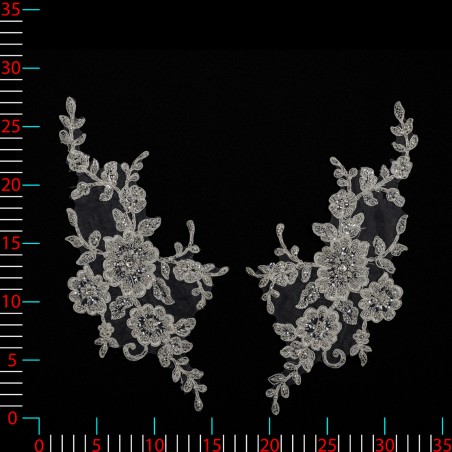 M8475 - ecru - Aplikacje