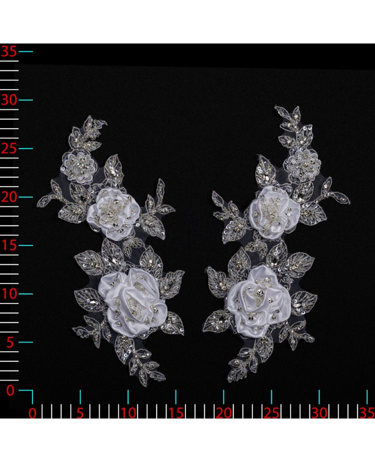 T2318 - biel/platyna - Aplikacje