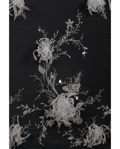 2186 - ecru/złoto/platyna - Haft