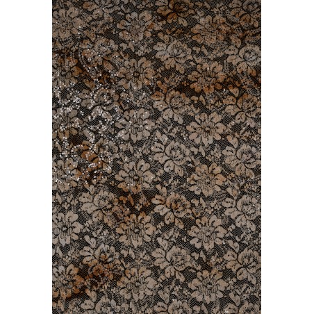 8003 - beż/miedź - Koronka