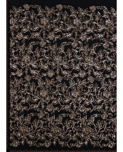 8057 - czerń/beż/brąz - Haft