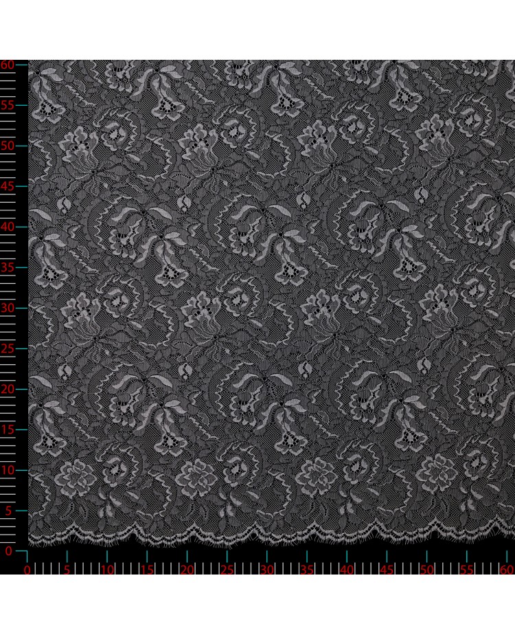 2290 - ecru/szary - Koronka