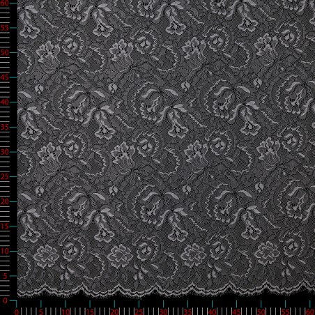 2290 - ecru/szary - Koronka