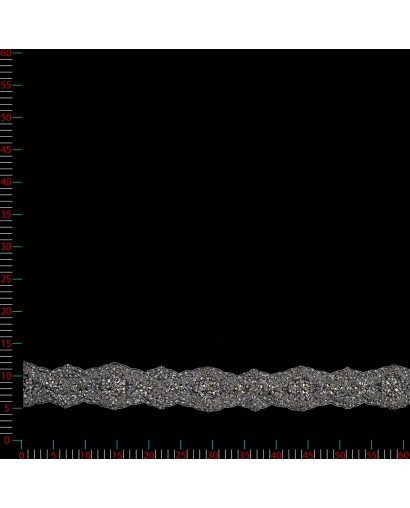 M1831.6KFB.N44 - biel/platyna - Taśma