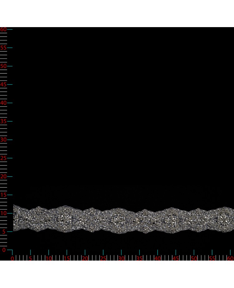 M1831.6KFB.N44 - biel/platyna - Taśma
