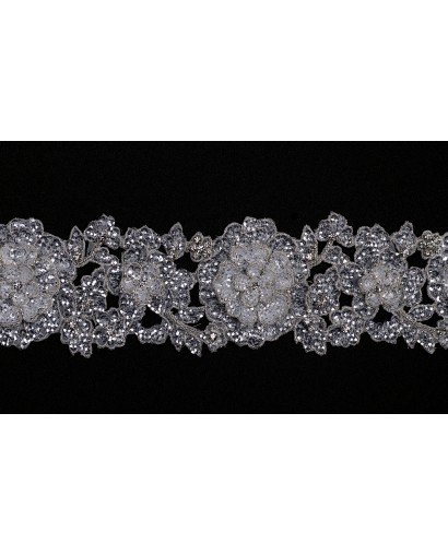 T1159KFABH.PO85.IV.01 - ecru/platyna - Taśma