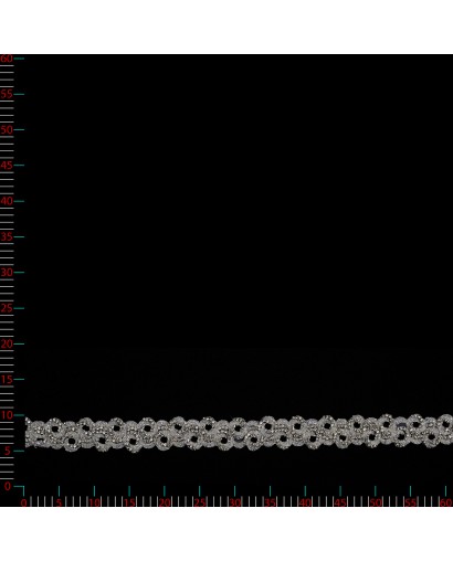 T.1402 - biel/platyna - Taśma