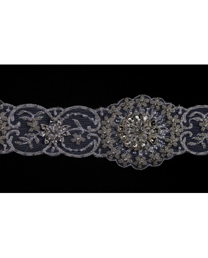 M1829KFB.N44 - biel/platyna - Taśma