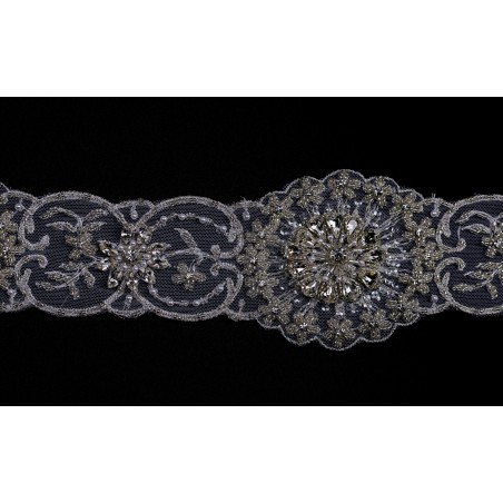 M1829KFB.N44 - biel/platyna - Taśma