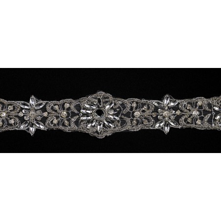 M9232.1KB.N99 - ecru/platyna - Taśma