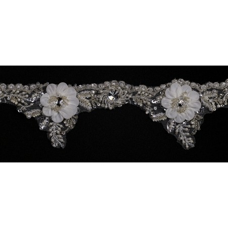 T1139.1KFAB.N44 - ecru/platyna - Taśma