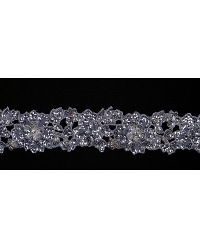 T1159KFABH.P085 - biel/platyna - Taśma