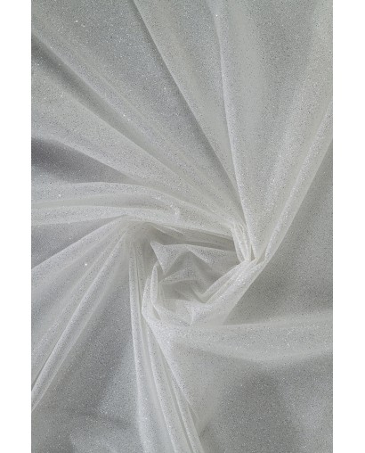 18002 - jasne ecru/srebro - Tiul