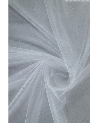 18003 - jasne ecru/srebro - Tiul