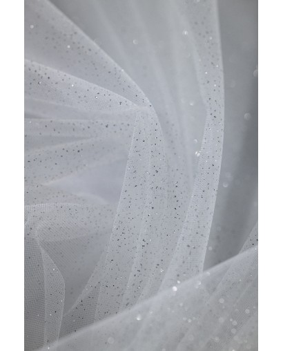 18003 - jasne ecru/srebro - Tiul