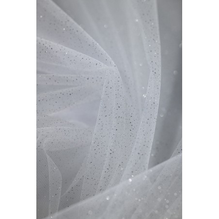 18003 - jasne ecru/srebro - Tiul