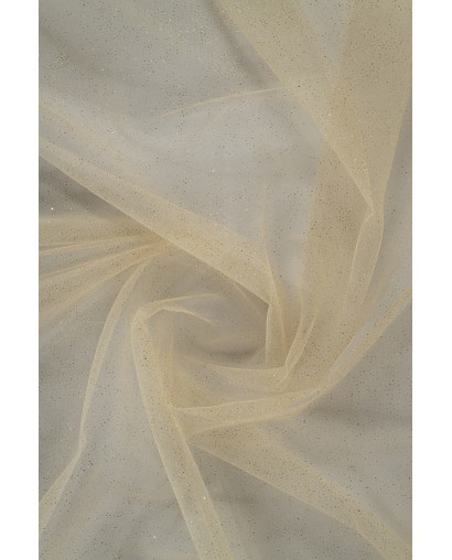 18003 - szampan/złoto - Tiul