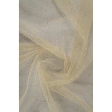 18003 - szampan/złoto - Tiul