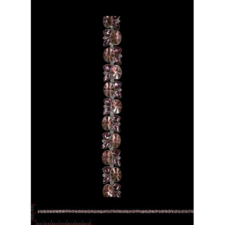 DC3219 - srebro/wrzos -Taśma Biż.