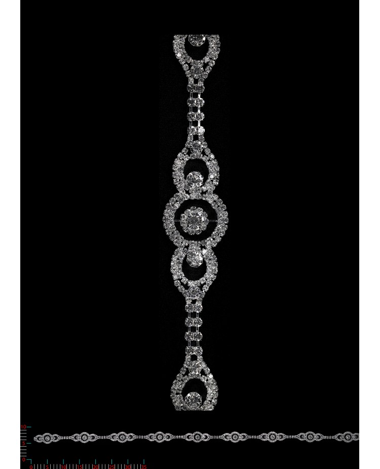 DC2475 - srebro -Taśma Biż.