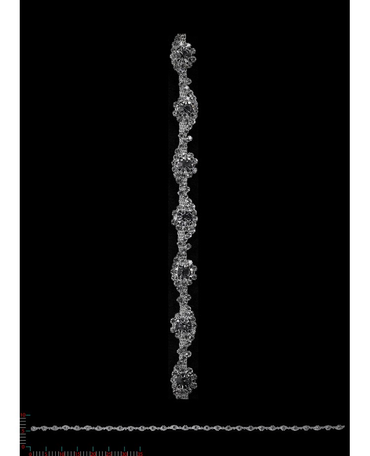 DC2918 - srebro -Taśma Biż.