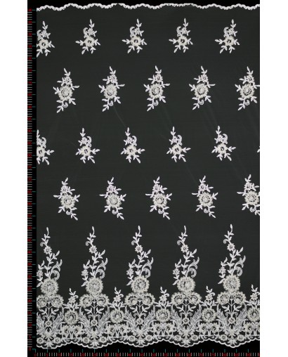 2069 - ecru/złoto/platyna - Haft