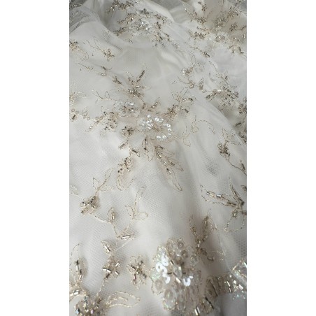 2105 - Ecru/Złoto - Haft