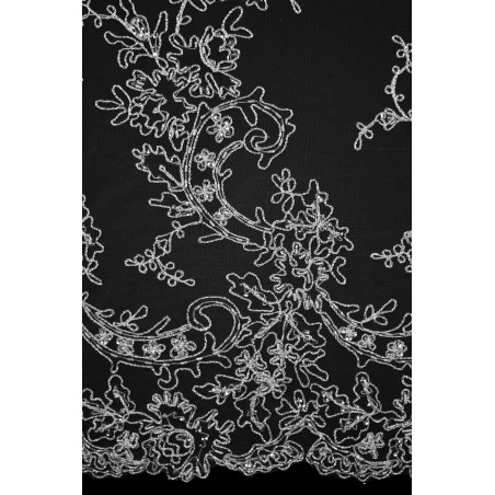 2076-2 - Ecru/Platyna - Haft