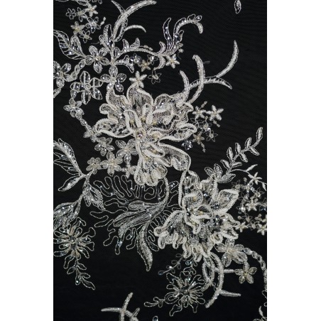 2202 - Ciemne Ecru/Srebro - Haft